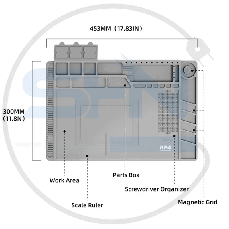 پد سیلیکونی نسوز مگنتی RF4 RF-PO11 gallery1