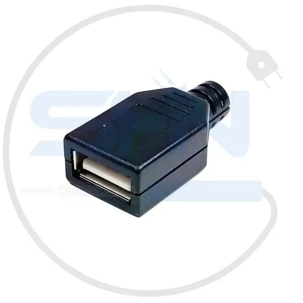 سوکت USB A مادگی سیم خور
