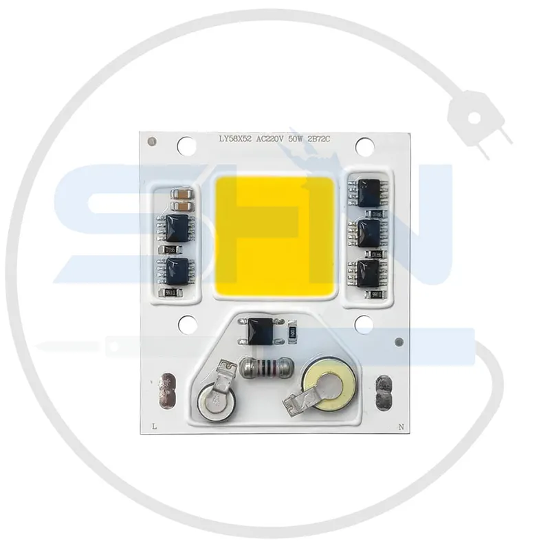 ال ای دی آفتابی پرژکتوری مربعی COB 50W 220V LY gallery0