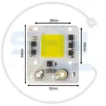 ال ای دی سفید پرژکتوری مربعی COB 50W 220V LY thumb 2