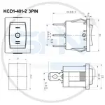 کلید راکر سه حالته KCD1-401-2 3PIN thumb 3