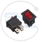 کلید راکر چراغدار KCD1-101N 4PIN thumb 1