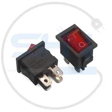 کلید راکر چراغدار KCD1-101N 4PIN gallery0