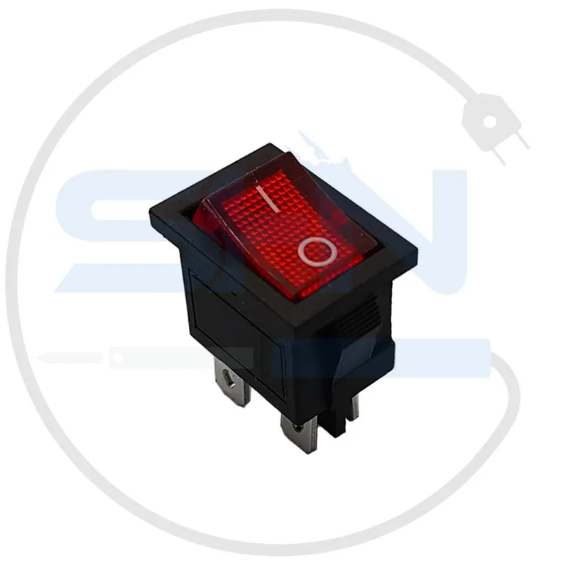 کلید راکر چراغدار KCD1-101N 4PIN gallery1