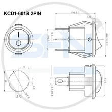 کلید بچه راکر گرد KCD1-601S gallery2