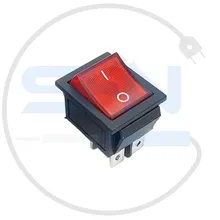 کلید راکر بزرگ چراغدار KCD4-102N 10A gallery1