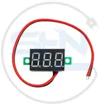 ولت متر سایز 0.36 اینچ قرمز دو سیم thumb 2