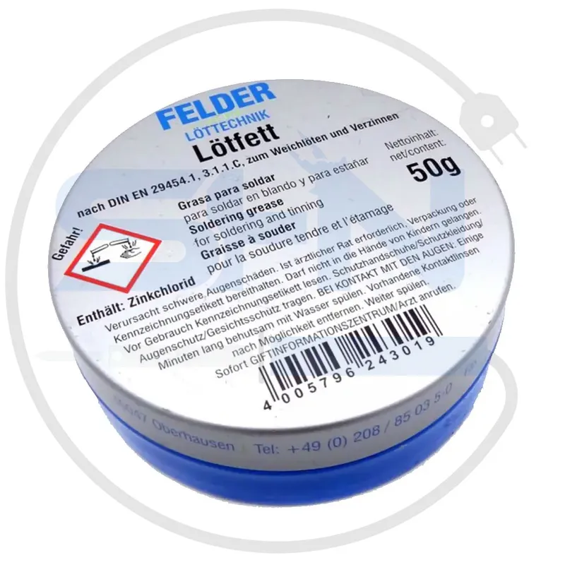 روغن لحیم طوسی LOTFETT FELDER 50g gallery0