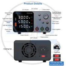 منبع تغذیه 30 ولت 10 آمپر WANPTEK TPS3010 gallery1