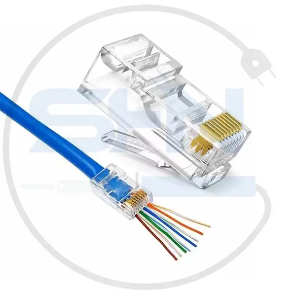 سوکت شبکه میان گذر OPEN END CAT6
