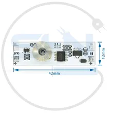 سنسور لمسی دیمردار 5 تا 24 ولت و خروجی 3 آمپر Multifunction Touch Switch gallery2