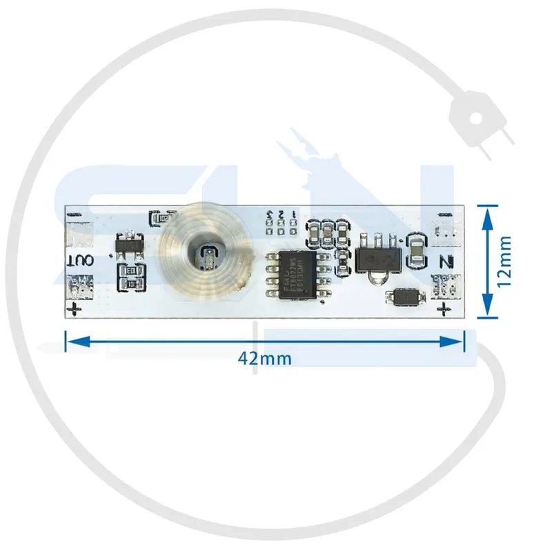 سنسور لمسی دیمردار 5 تا 24 ولت و خروجی 3 آمپر Multifunction Touch Switch gallery2
